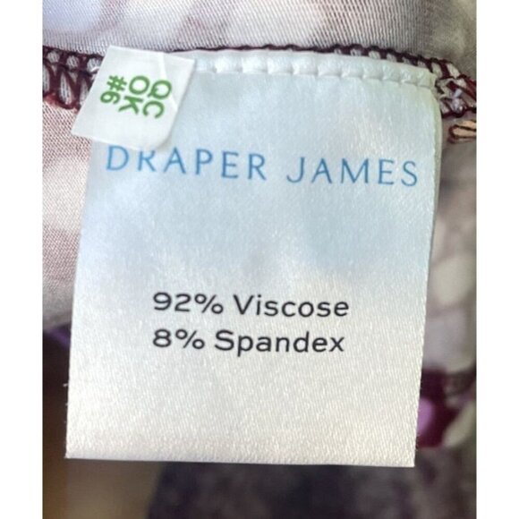 Draper James Dress Mini Smocked Sleeve Polka Dot XL Kacey Faux Wrap Jersey Knit - Picture 10 of 11